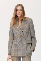 Chaqueta Ederne tejido de cuadros multicolor